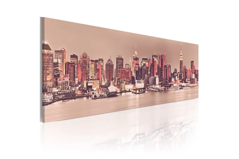 Bilde New York City Of Light 120x40, Artgeist sp. z o. o.