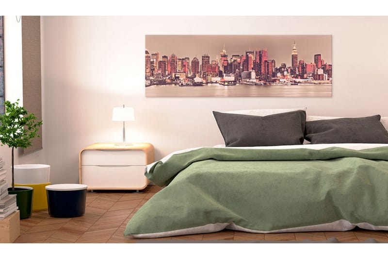 Bilde New York City Of Light 120x40 - Artgeist sp. z o. o. - Innredning - Bilder & kunst - Lerretsbilder