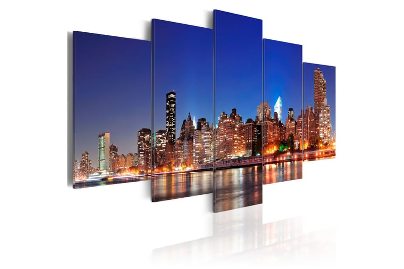 Bilde New York In Close-Up 100x50 - Artgeist sp. z o. o. - Innredning - Bilder & kunst - Lerretsbilder