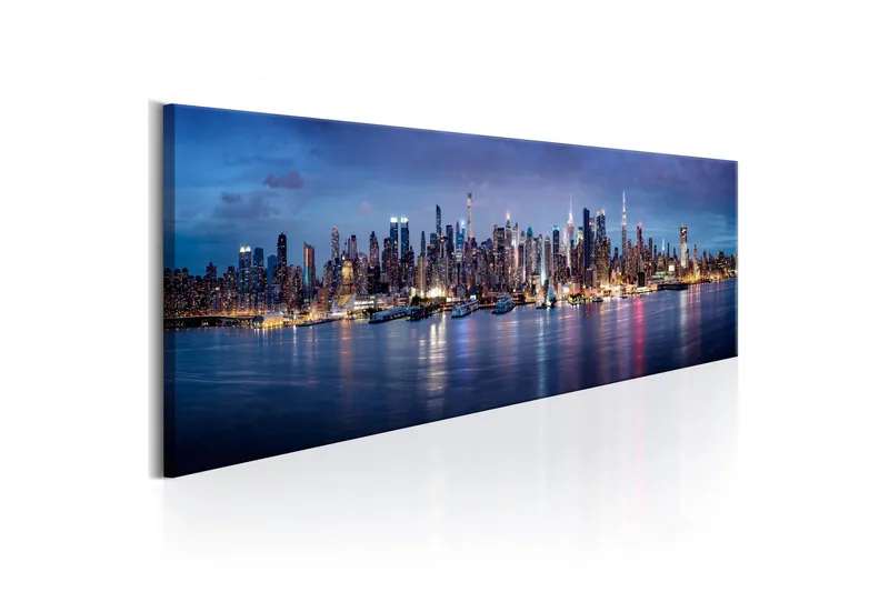 Bilde New York Nights 135x45 - Artgeist sp. z o. o. - Innredning - Bilder & kunst - Lerretsbilder