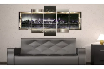 Bilde New York Starry Night 100x50 - Artgeist sp. z o. o. - Innredning - Bilder & kunst - Lerretsbilder