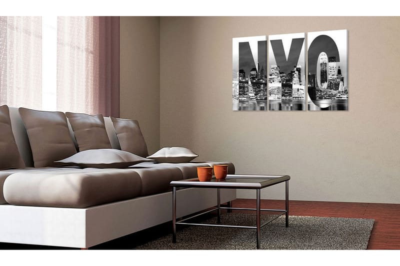 Bilde New York Svart Og Hvit 120x80 - Artgeist sp. z o. o. - Innredning - Bilder & kunst - Lerretsbilder