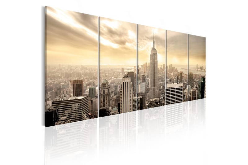 Bilde New York View On Manhattan 200x80 - Artgeist sp. z o. o. - Innredning - Bilder & kunst - Lerretsbilder