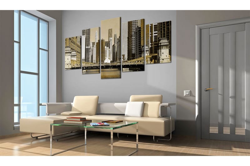 Bilde New York Vintage 200x100 - Artgeist sp. z o. o. - Innredning - Bilder & kunst - Lerretsbilder