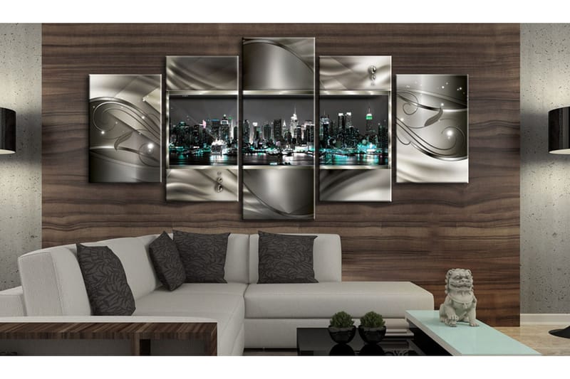 Bilde Night In New York 100x50 - Artgeist sp. z o. o. - Innredning - Bilder & kunst - Lerretsbilder