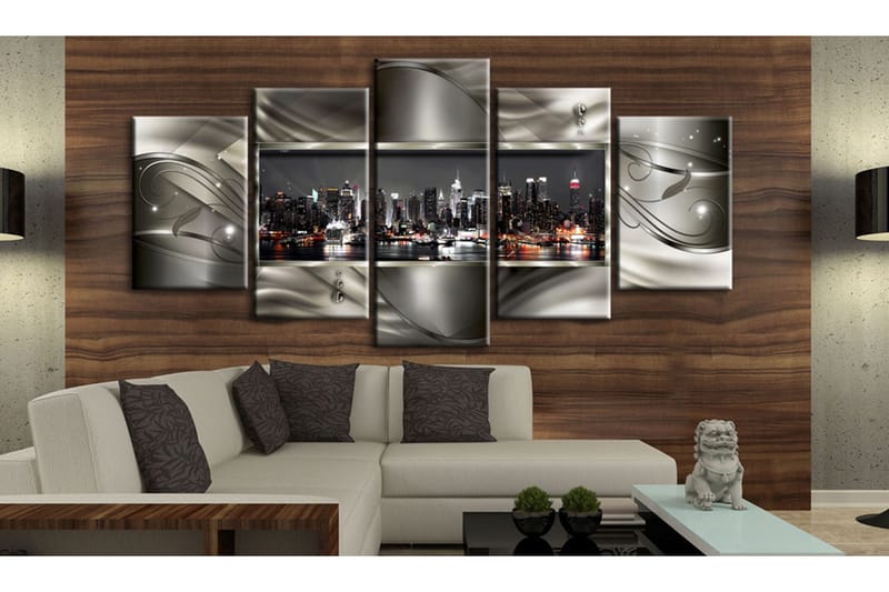 Bilde Night In New York Ii 100x50 - Artgeist sp. z o. o. - Innredning - Bilder & kunst - Lerretsbilder