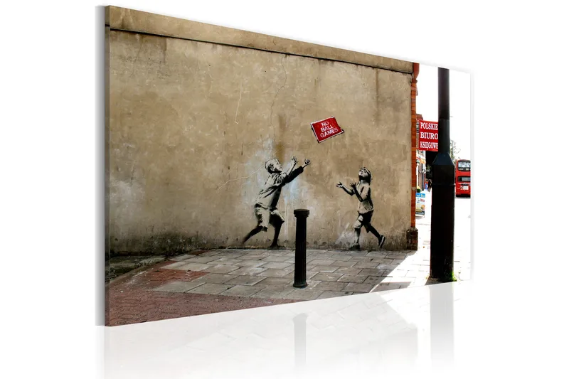 Bilde No Ball Games Banksy 60x40, Artgeist sp. z o. o.