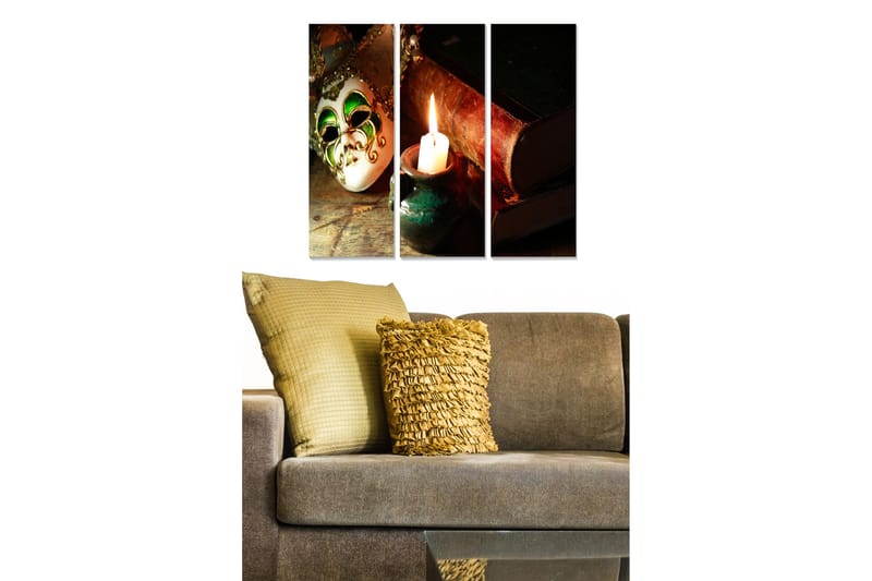 Bilde Nostalgic 3-pk Flerfarget, 22x05 cm