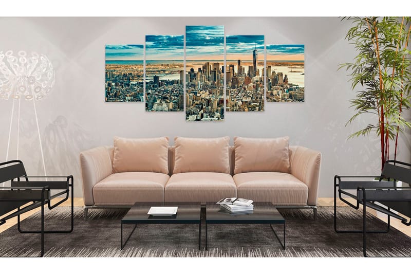 Bilde Ny Dream City 200x100 - Artgeist sp. z o. o. - Innredning - Bilder & kunst - Lerretsbilder