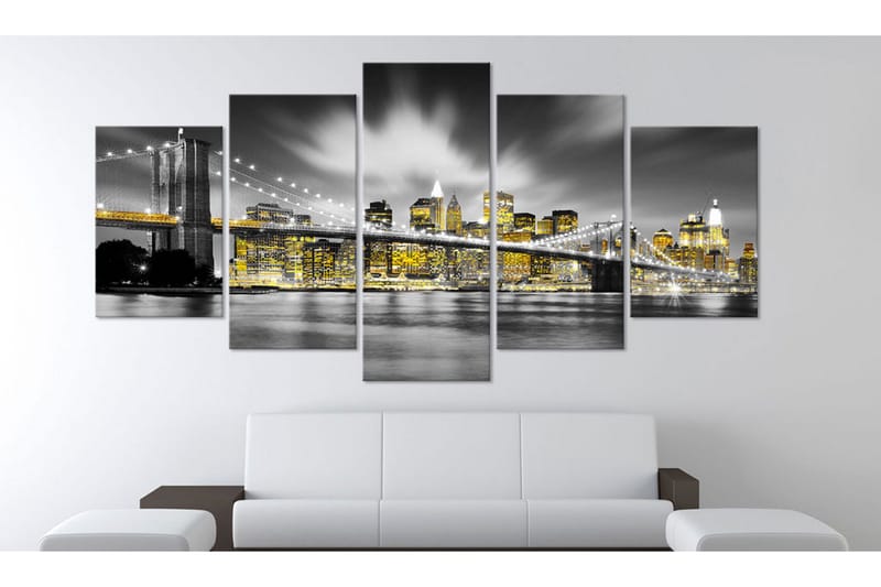 Bilde Nyc Amber Eyes 100x50 - Artgeist sp. z o. o. - Innredning - Bilder & kunst - Lerretsbilder