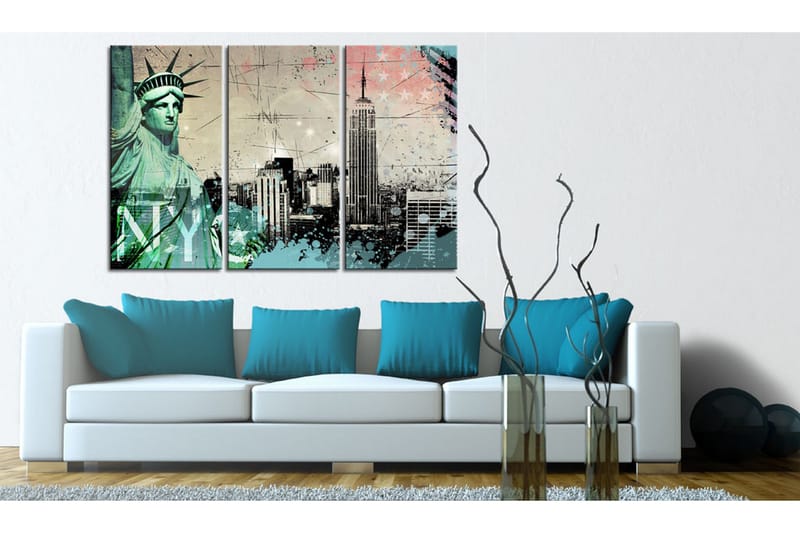 Bilde Nyc Collage 90x60 - Artgeist sp. z o. o. - Innredning - Bilder & kunst - Lerretsbilder