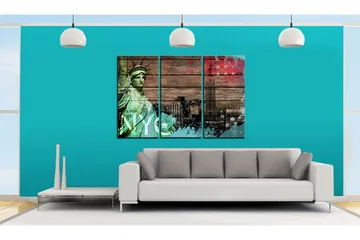 Bilde Nyc Collage Ii 120x80 - Artgeist sp. z o. o. - Innredning - Bilder & kunst - Lerretsbilder