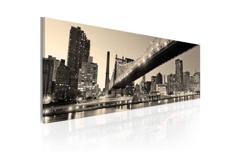 Bilde Nyc Night Tales 120x40 - Artgeist sp. z o. o. - Innredning - Bilder & kunst - Lerretsbilder