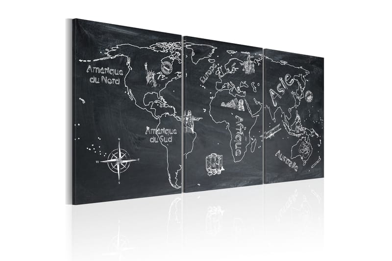 Bilde Nysgjerrig Reisende Frankrike 120x60 - Artgeist sp. z o. o. - Innredning - Bilder & kunst - Lerretsbilder