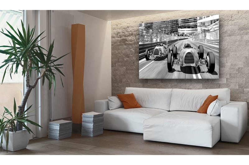 Bilde Old Cars Racing 60x40 - Artgeist sp. z o. o. - Innredning - Bilder & kunst - Lerretsbilder