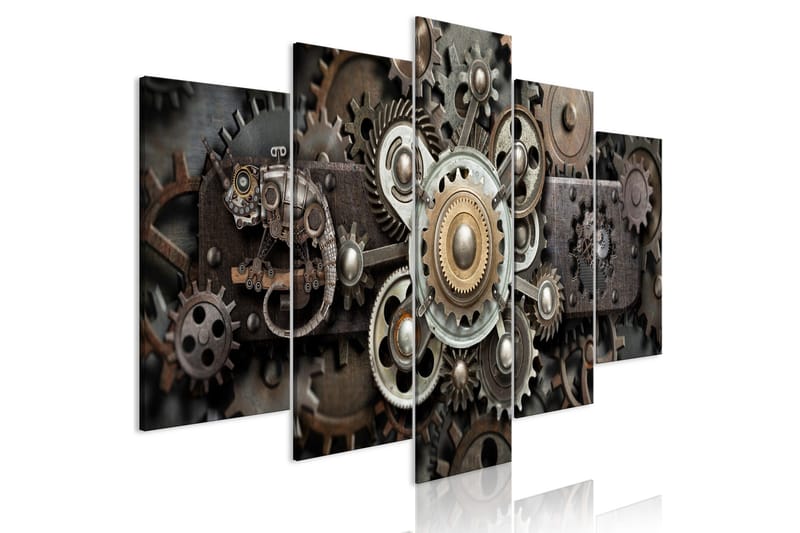 Bilde Old Mechanism 5 Parts Wide 200x100, Artgeist sp. z o. o.