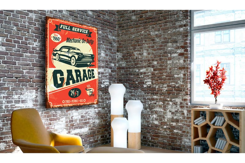 Bilde Old School 80x120 - Artgeist sp. z o. o. - Innredning - Bilder & kunst - Lerretsbilder