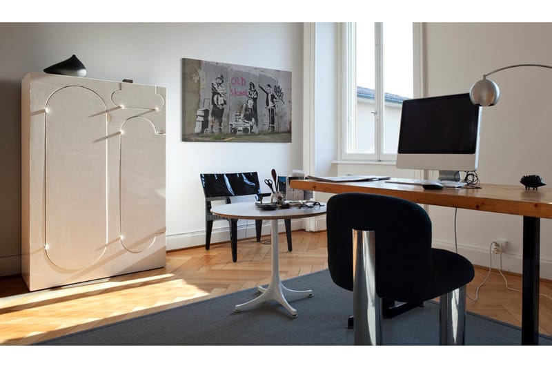 Bilde Old School Banksy 60x40 - Artgeist sp. z o. o. - Innredning - Bilder & kunst - Lerretsbilder