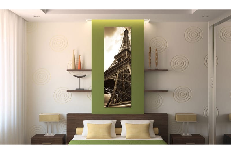 Bilde Oneiric Paris Sepia 40x120 - Artgeist sp. z o. o. - Lerretsbilder