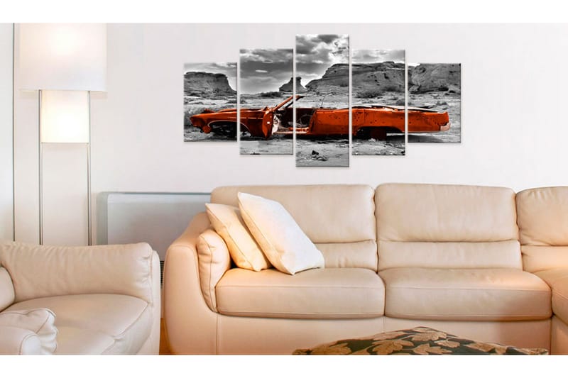 Bilde Orange Car 200x100 - Artgeist sp. z o. o. - Innredning - Bilder & kunst - Lerretsbilder
