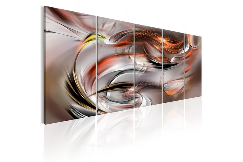 Bilde Orange Chaos 200x80 - Artgeist sp. z o. o. - Innredning - Bilder & kunst - Lerretsbilder