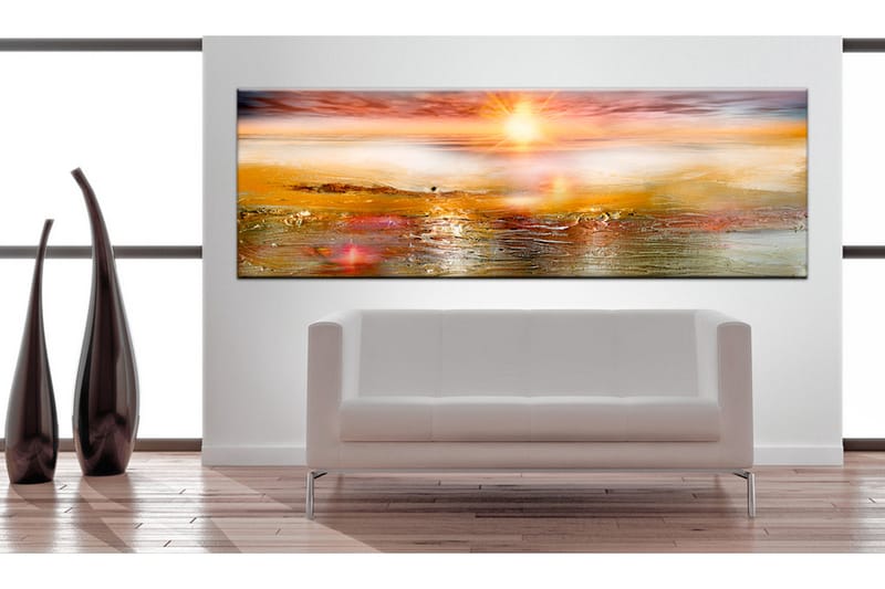 Bilde Orange Sea 135x45 - Artgeist sp. z o. o. - Innredning - Bilder & kunst - Lerretsbilder