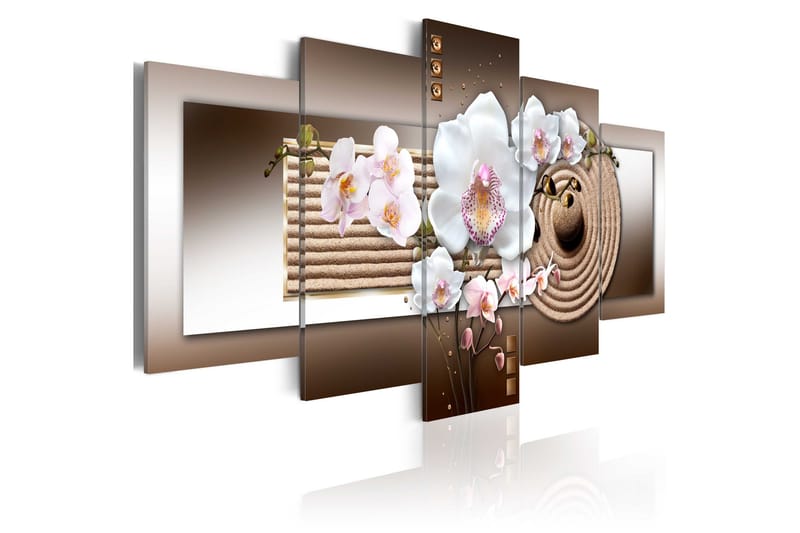 Bilde Orchid And Zen Garden 100x50, Artgeist sp. z o. o.