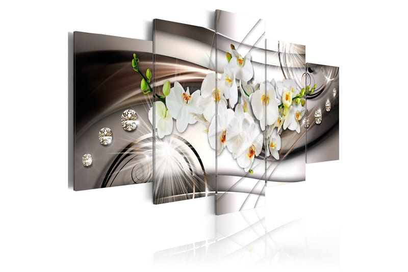 Bilde Orchid With Diamonds 100x50, Artgeist sp. z o. o.