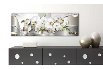 Bilde Orchids Ii 150x50 - Artgeist sp. z o. o. - Innredning - Bilder & kunst - Lerretsbilder