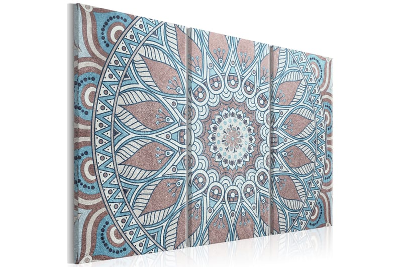 Bilde Oriental Circle 3 Parts 120x80 - Artgeist sp. z o. o. - Innredning - Bilder & kunst - Lerretsbilder