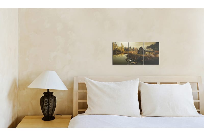 Bilde Out-Of-The-Way Hut 120x60 - Artgeist sp. z o. o. - Innredning - Bilder & kunst - Lerretsbilder