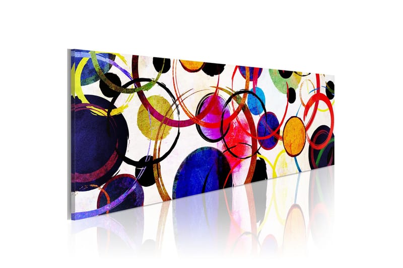 Bilde Rainbow Circles 135x45, Artgeist sp. z o. o.
