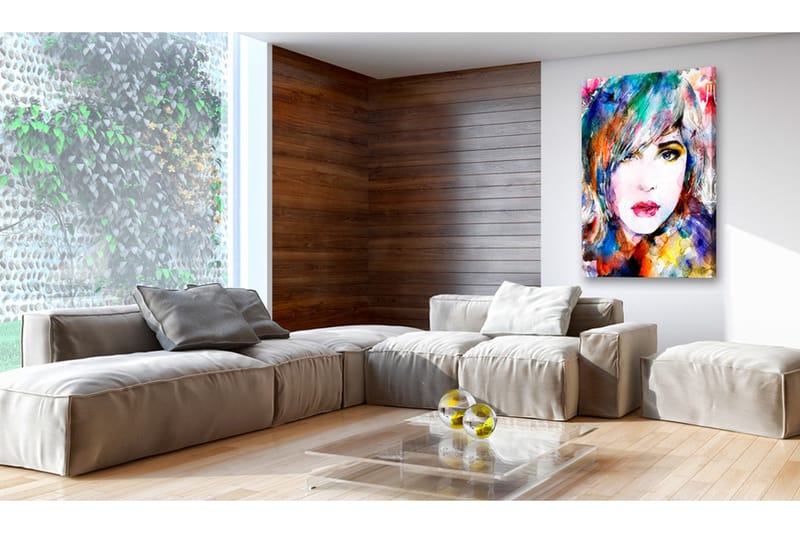 Bilde Rainbow Girl 60x90 - Artgeist sp. z o. o. - Innredning - Bilder & kunst - Lerretsbilder