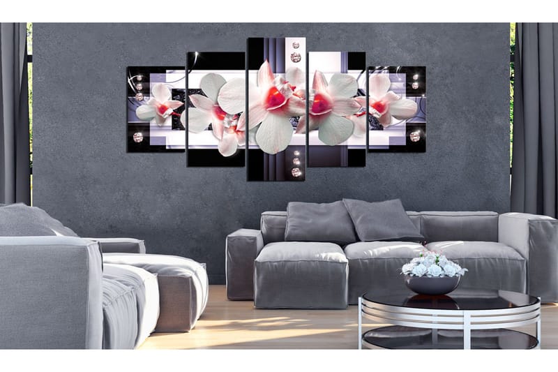 Bilde Raspberry Accent 200x100 - Artgeist sp. z o. o. - Innredning - Bilder & kunst - Lerretsbilder