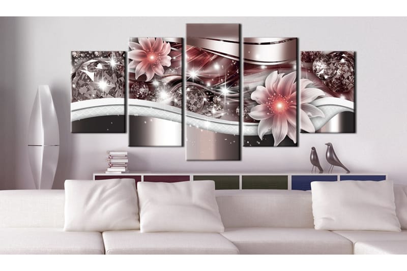 Bilde Red Gleam 100x50 - Artgeist sp. z o. o. - Innredning - Bilder & kunst - Lerretsbilder