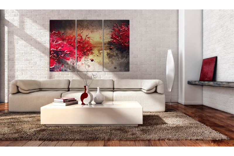 Bilde Red splash 90x60 - Artgeist sp. z o. o. - Innredning - Bilder & kunst - Lerretsbilder