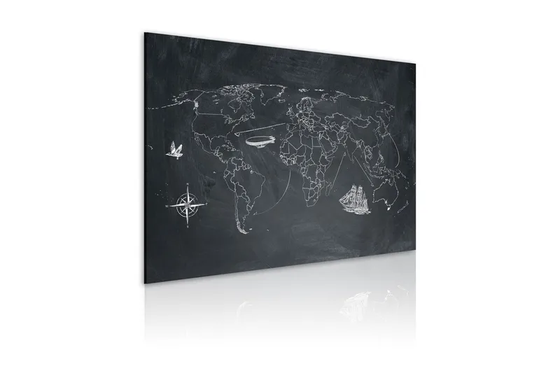 Bilde Reise Rundt Verden 60x40 - Artgeist sp. z o. o. - Innredning - Bilder & kunst - Lerretsbilder