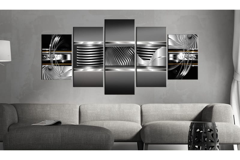 Bilde Rhythm Of Platinum 200x100 - Artgeist sp. z o. o. - Innredning - Bilder & kunst - Lerretsbilder