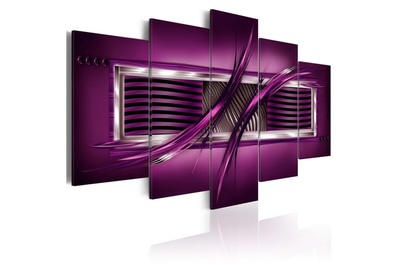 Bilde Rhythm Of Purple 200x100 - Artgeist sp. z o. o. - Innredning - Bilder & kunst - Lerretsbilder