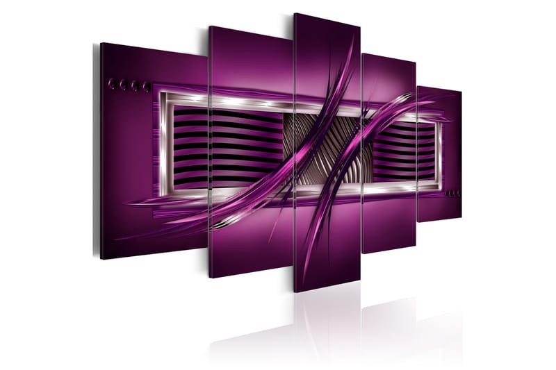 Bilde Rhythm Of Purple 200x100 - Artgeist sp. z o. o. - Lerretsbilder