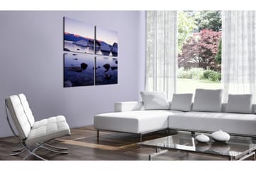 Bilde Rocky Strand Av Alpin Sjø 80x80 - Artgeist sp. z o. o. - Innredning - Bilder & kunst - Lerretsbilder