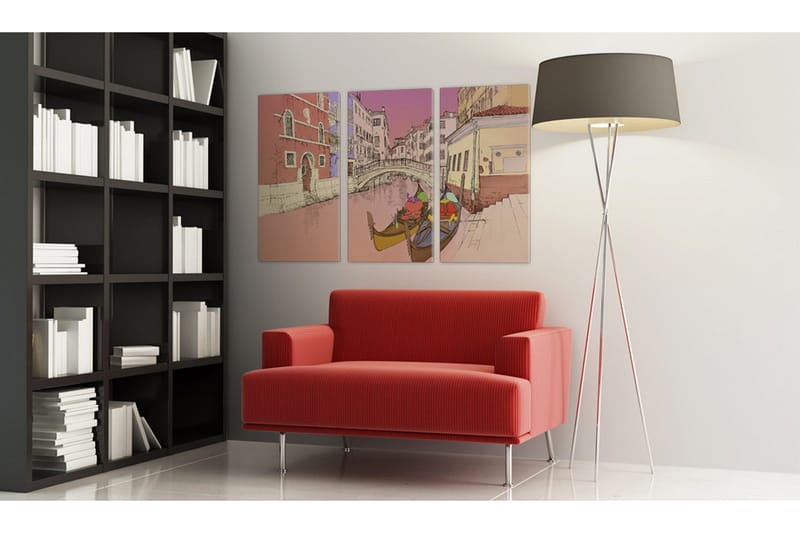 Bilde Romantic gondolas 90x60 - Artgeist sp. z o. o. - Innredning - Bilder & kunst - Lerretsbilder