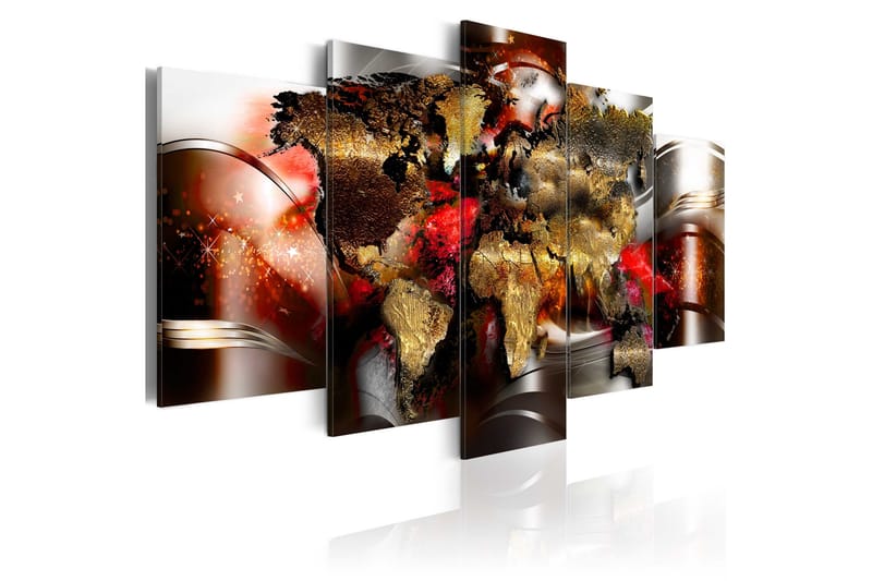 Bilde Ruby Ribbon 100x50 - Artgeist sp. z o. o. - Innredning - Bilder & kunst - Lerretsbilder