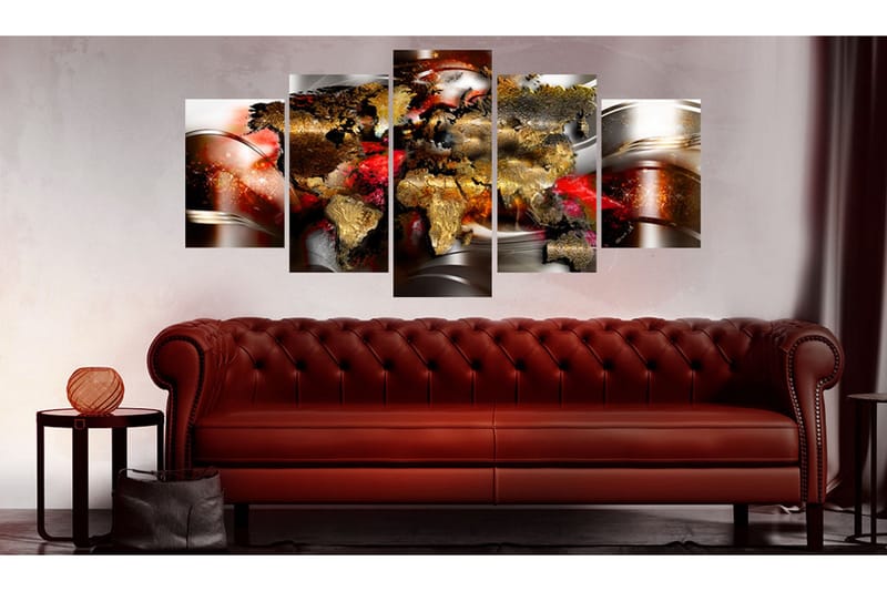 Bilde Ruby Ribbon 200x100 - Artgeist sp. z o. o. - Innredning - Bilder & kunst - Lerretsbilder