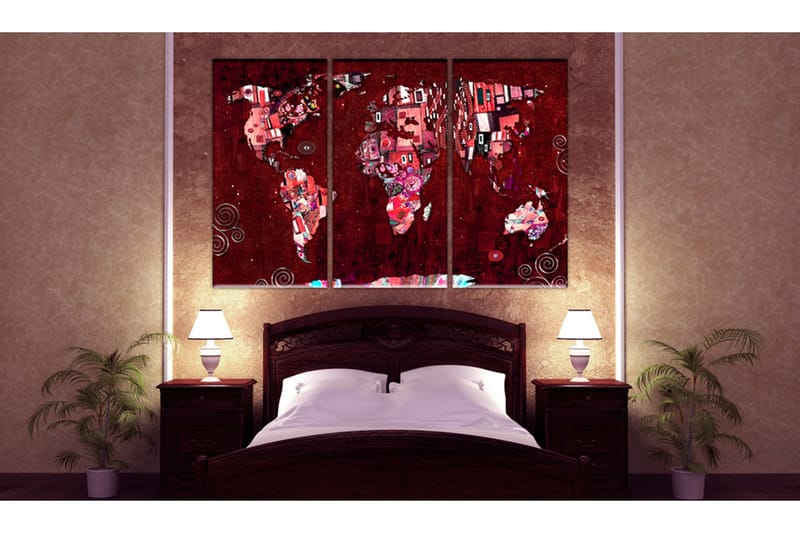 Bilde Ruby World 90x60 - Artgeist sp. z o. o. - Innredning - Bilder & kunst - Lerretsbilder