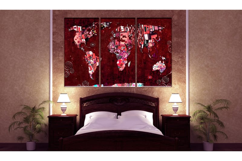 Bilde Ruby World 90x60 - Artgeist sp. z o. o. - Innredning - Bilder & kunst - Lerretsbilder