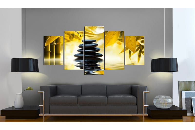Bilde Safflower Relaxation 100x50 - Artgeist sp. z o. o. - Innredning - Bilder & kunst - Lerretsbilder