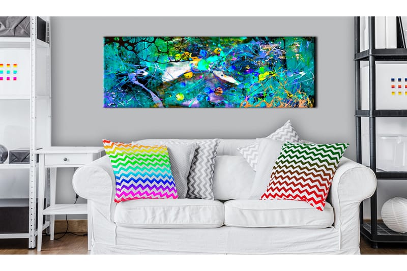 Bilde Sapphire Jungle 150x50 - Artgeist sp. z o. o. - Innredning - Bilder & kunst - Lerretsbilder