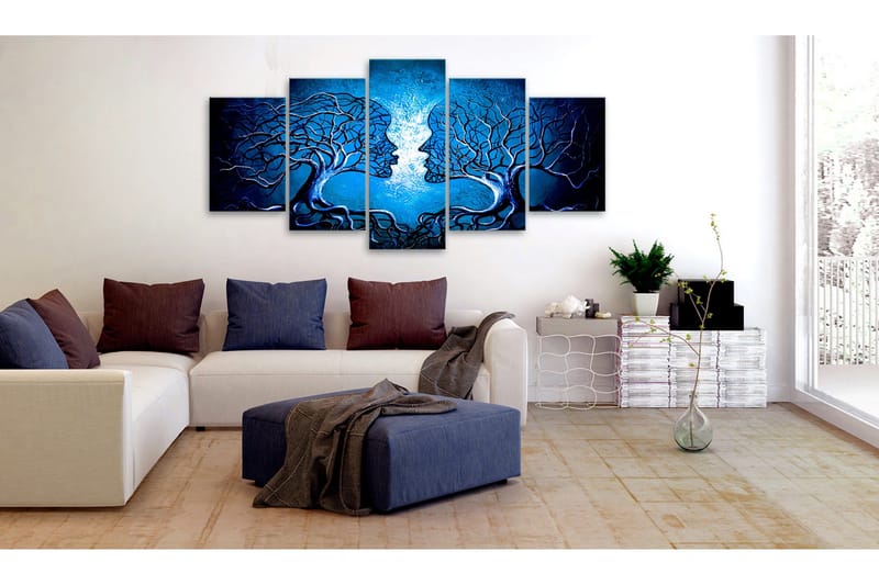 Bilde Sapphire Kiss 100x50 - Artgeist sp. z o. o. - Innredning - Bilder & kunst - Lerretsbilder