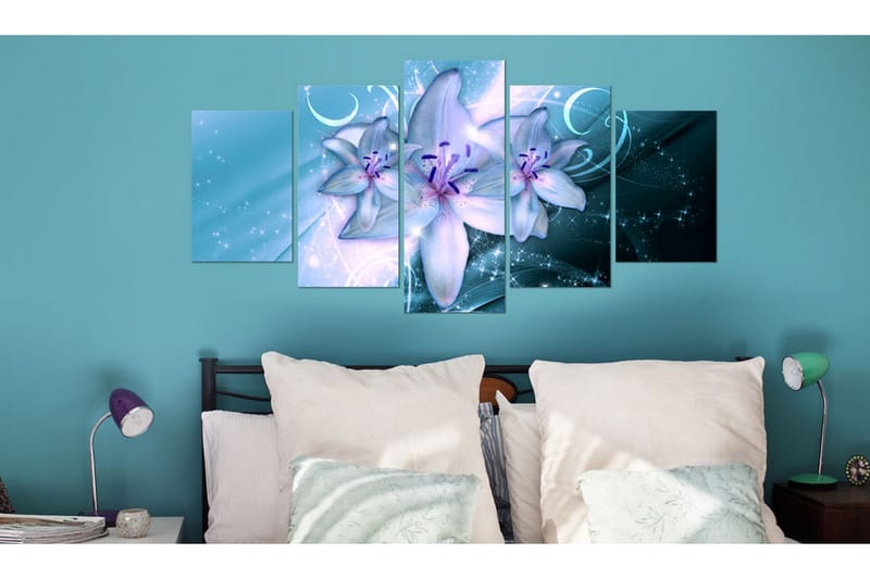 Bilde Sapphire Nights 100x50 - Artgeist sp. z o. o. - Innredning - Bilder & kunst - Lerretsbilder